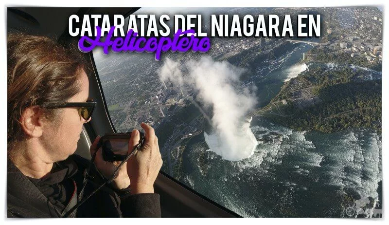 cataratas del niágara en helicóptero