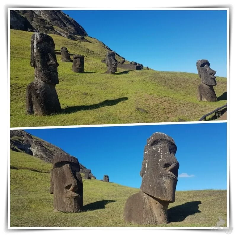 moais de isla de Pascua