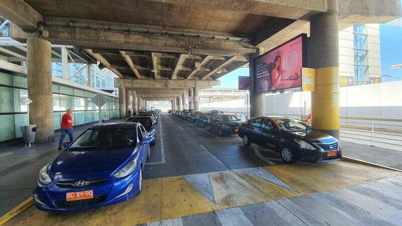 taxis aeropuerto santiago chile