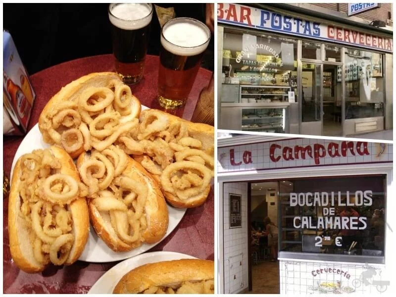 bocadillos-calamares madrid la campana