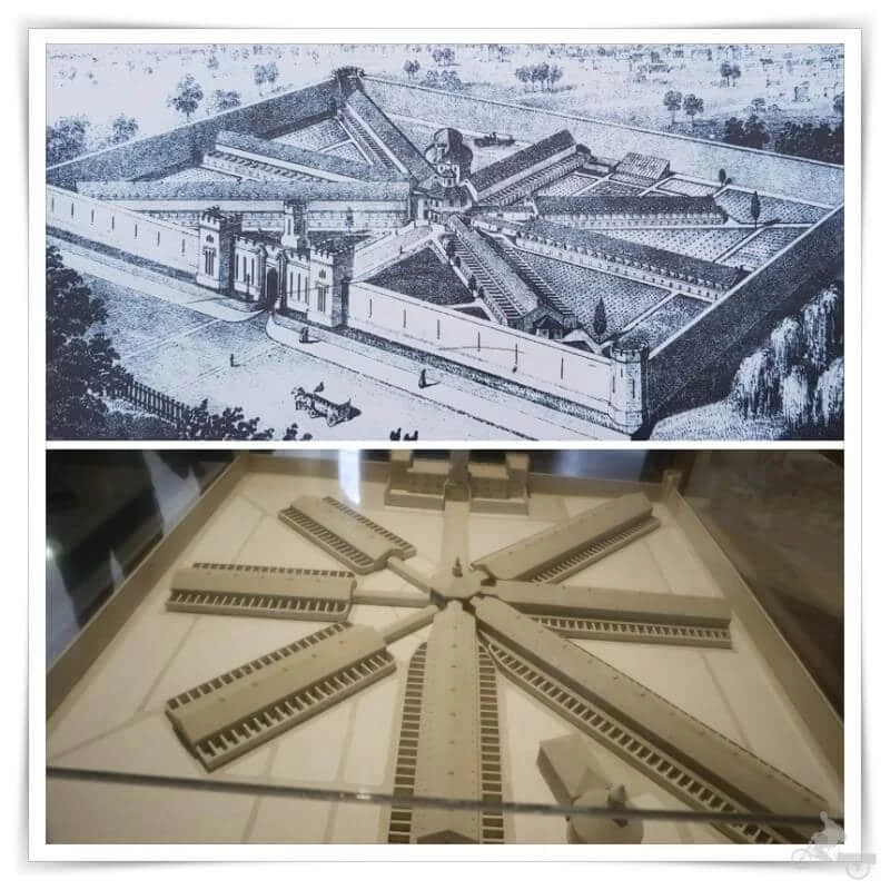 maquetas de la prisión de Filadelfia