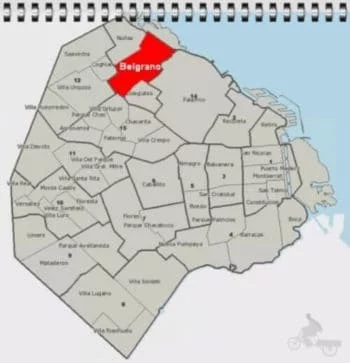 mapa del barrio belgrano