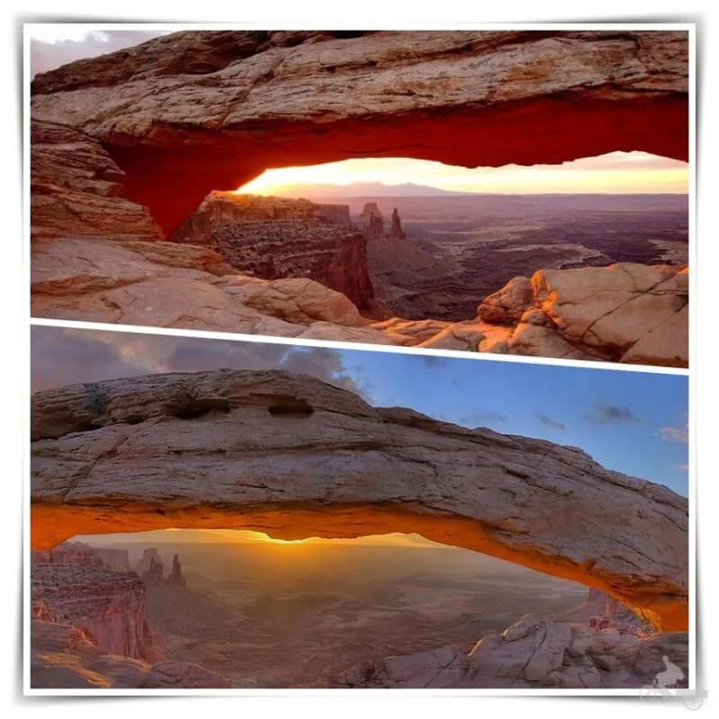 Mesa arch al amanecer - canyonlands