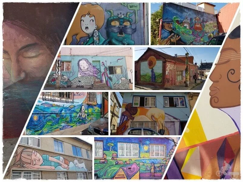 murales del Museo del Cielo abierto en el Cerro Bellavista