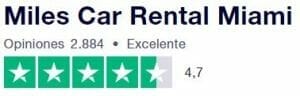 Calificación Miles Car Rental obtener el mejor precio para alquilar un coche