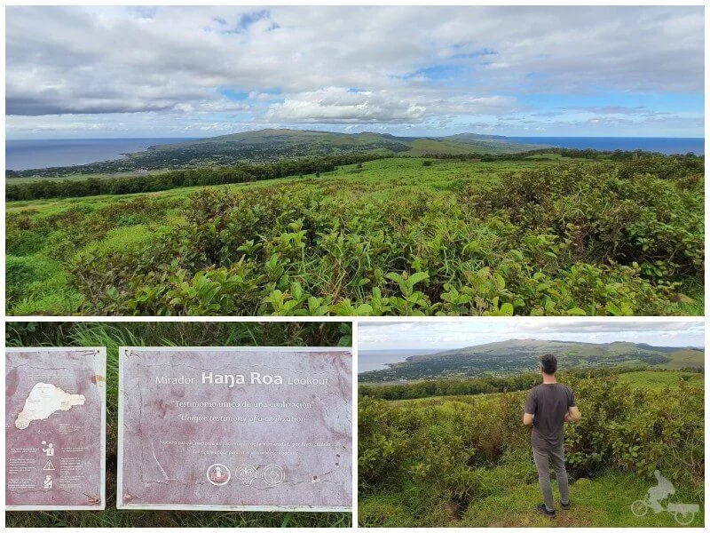 mirador de Hanga Roa camino Orongo y Rano Kau