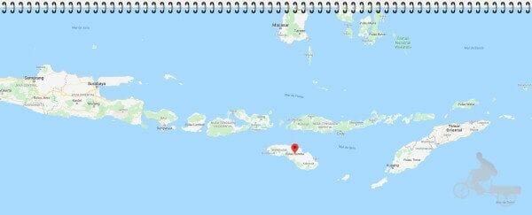 mapa de la isla de sumba