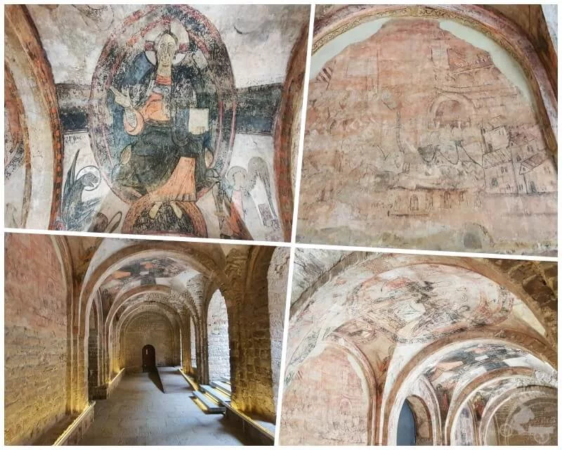 pinturas en el nartex de san Vicente de Cardona