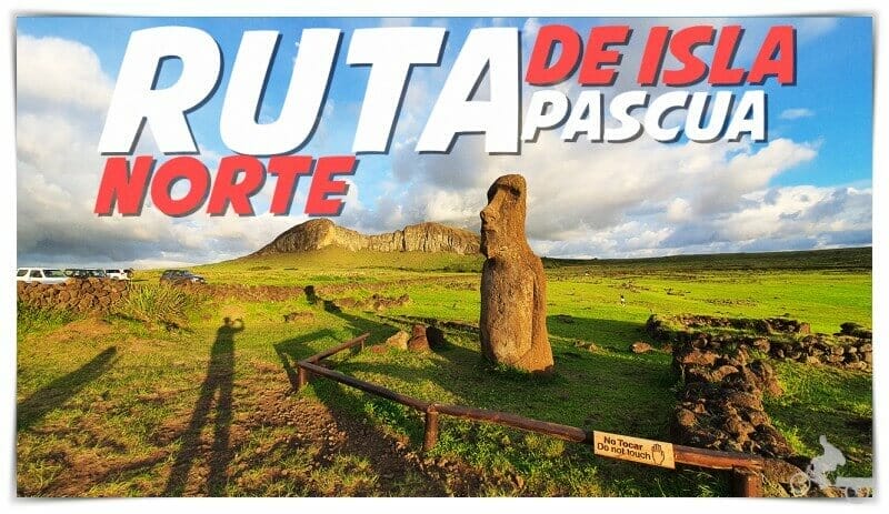 Norte de isla de Pascua – itinerario del circuito