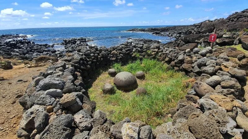 ombligo del mundo - norte de isla de Pascua
