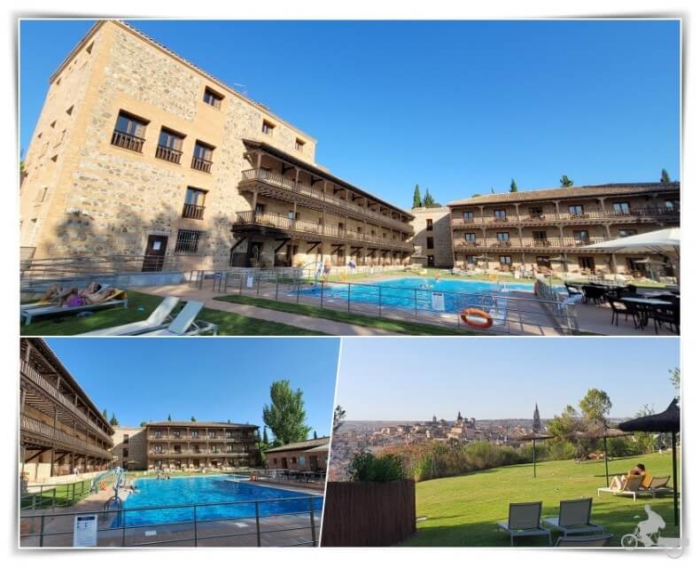 piscina del parador - donde alojarse en Toledo
