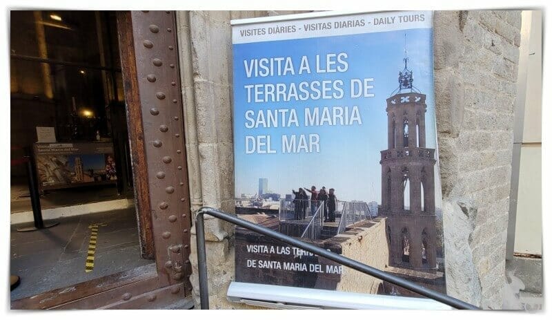 Terraza de la catedral del Mar