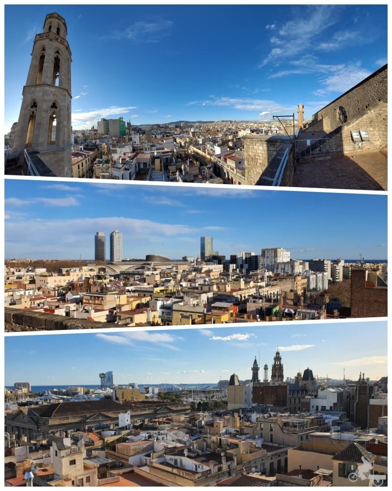 vistas desde las terrazas de la Basílica de Santa María del Mar