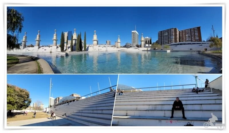 gradas del parque 