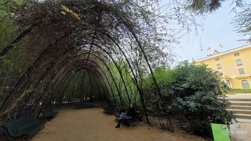 pergola de Gaudí - Jardines del Palacio de Pedralbes