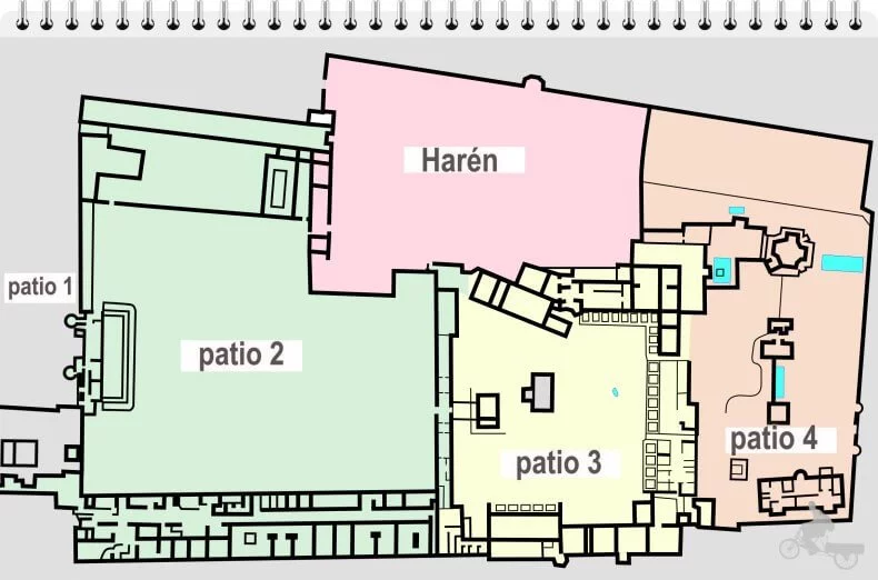 mapa palacio Topkapi estambul
