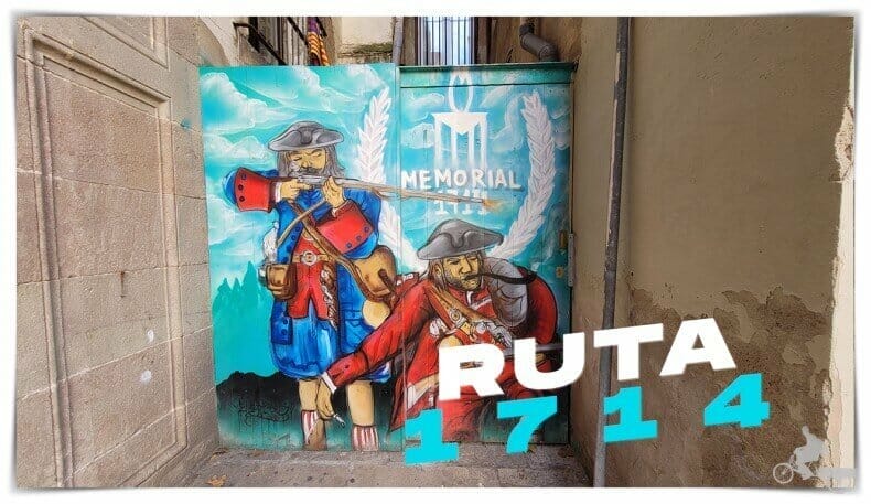 Ruta de 1714, los escenarios de la Guerra de Sucesión