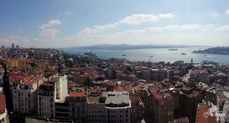 Vistas desde la Torre Gálata de Estambul