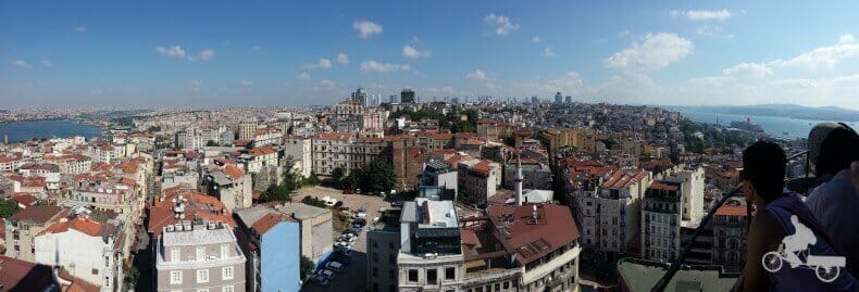 Vistas desde la Torre Gálata de Estambul