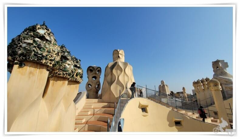 azotea terraza casa Milà la pedrera Barcelona