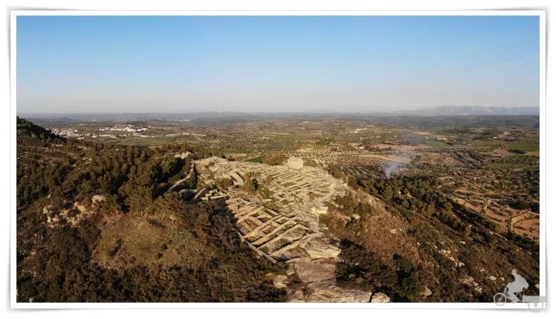 poblado ibérico de San Antonio desde el aire