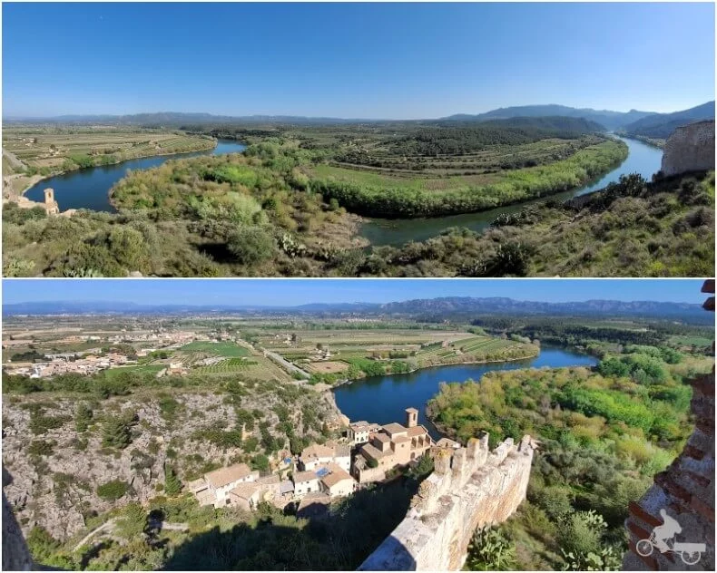 vistas desde el castillo de Miravet