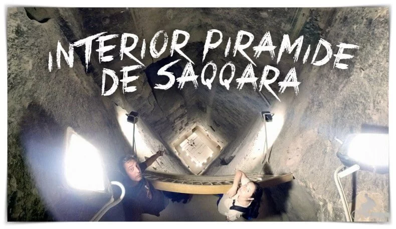 interior de la pirámide de Saqqara