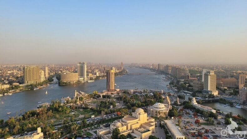 vistas de la capital de Egipto desde lo alto