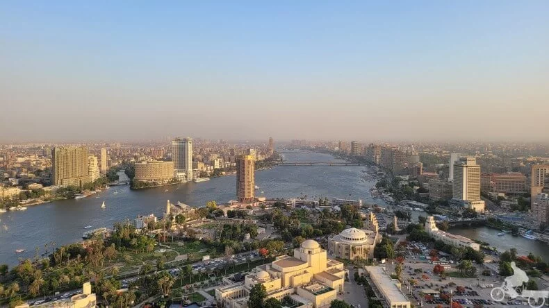 vistas de la capital de Egipto desde lo alto