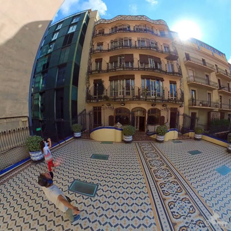 fachada trasera de la Casa Batlló