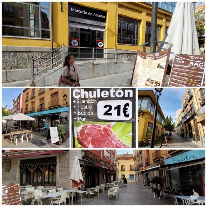 restaurantes de Ávila junto al mercado de Abastos