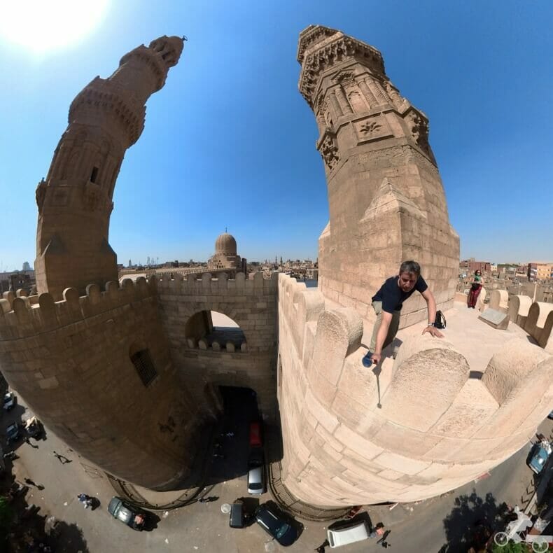 vista fachada de la puerta bab Zuwayla