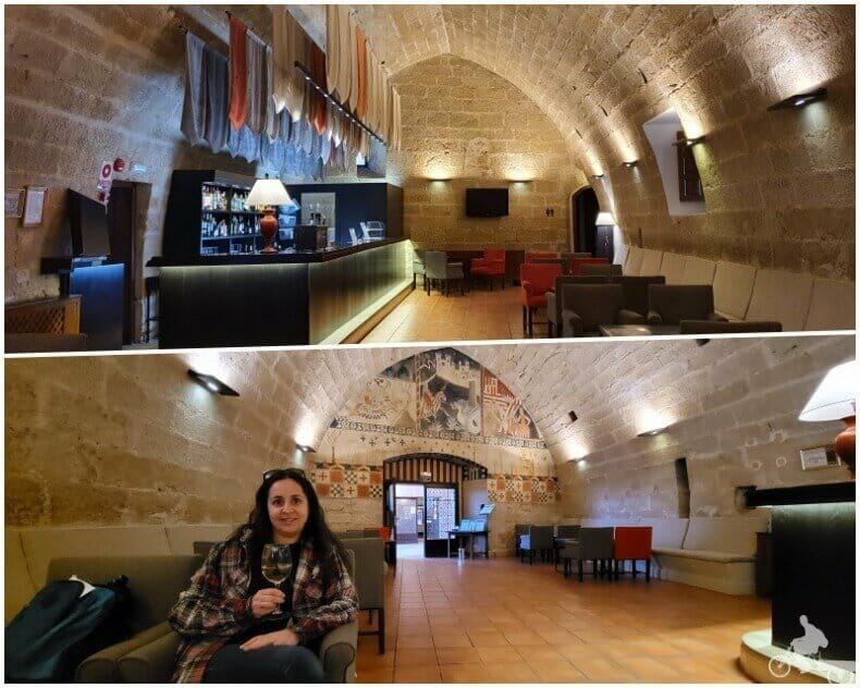 cafetería del parador de Alcañiz