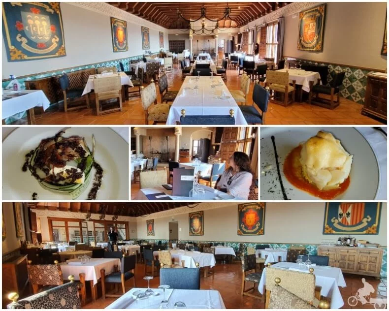 comedor del parador de Alcañiz