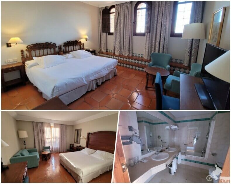 habitación del parador de Alcañiz