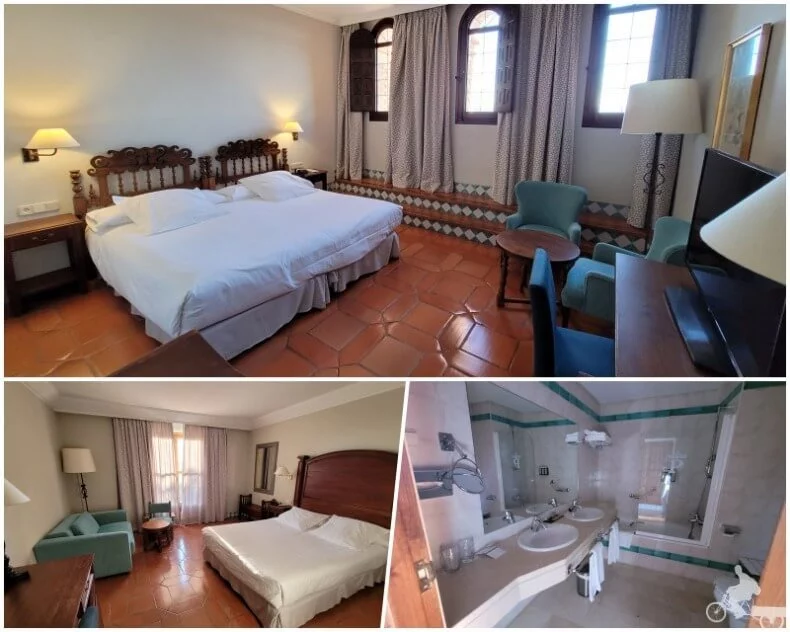 habitación del parador de Alcañiz