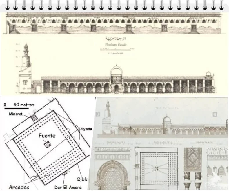 plano mezquita de ibn tulun