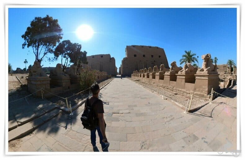 Entrada al templo de Karnak