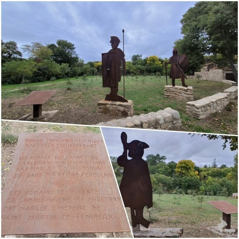 esculturas metal romano franco cristiano