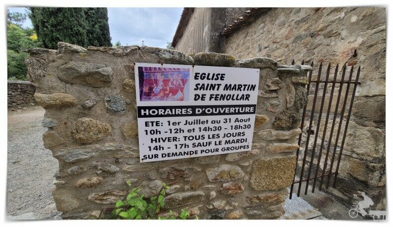 La pequeña iglesia de Sant Martí de Fenollar y sus frescos