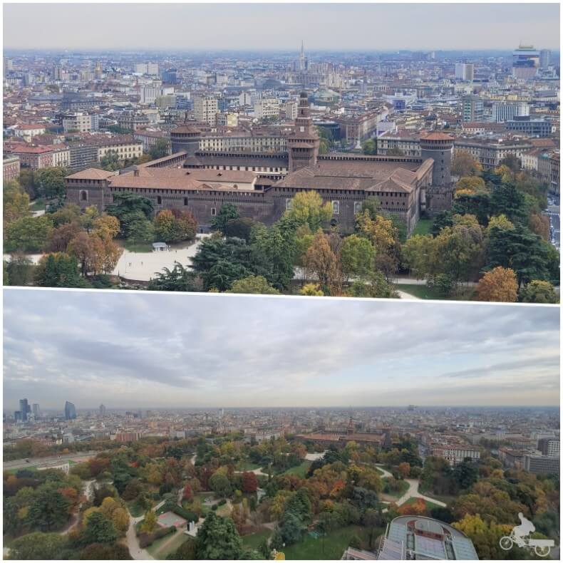 castillo Sforza desde la Torre Branca