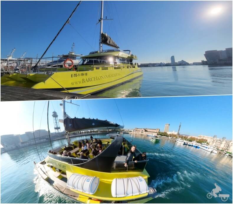 Paseo en catamarán por Barcelona