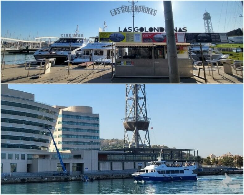 Las Golondrinas del puerto de Barcelona