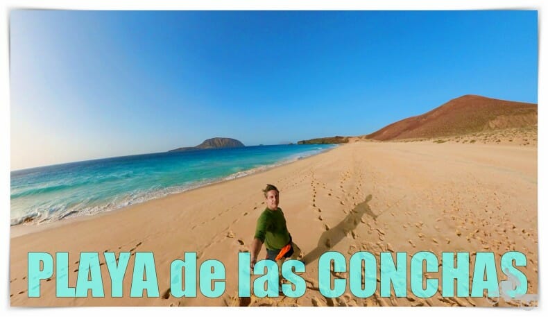 Playa de las Conchas en la isla la Graciosa