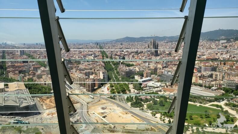 Sagrada Familia desde mirador de la Torre Glòries