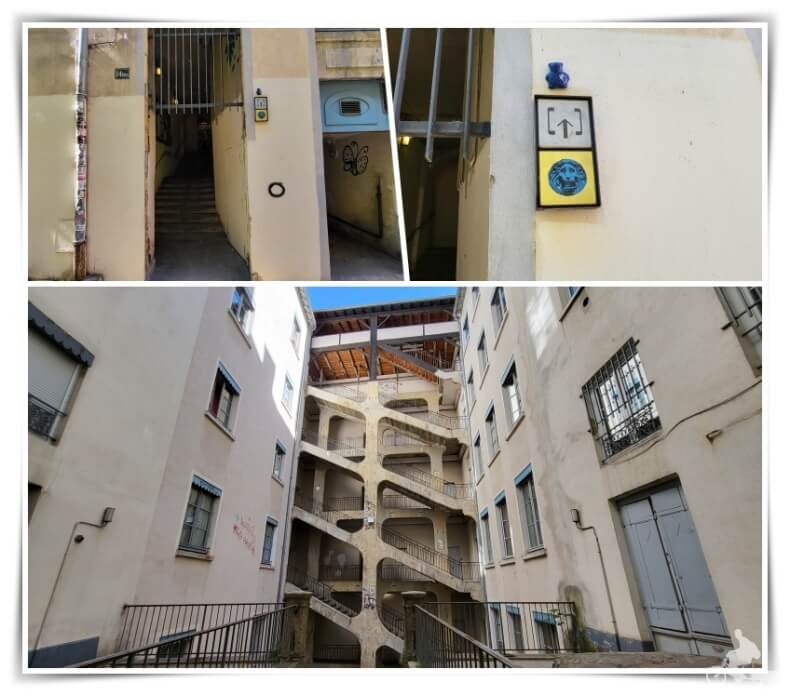 traboule Cour des Voraces en Croix Rousse