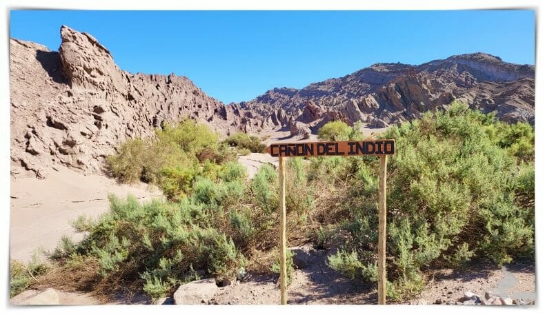 letrero cañon indio carretera 60