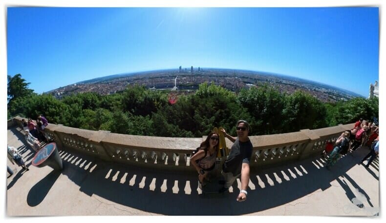 Vistas de Lyon desde la explanada de la basílica