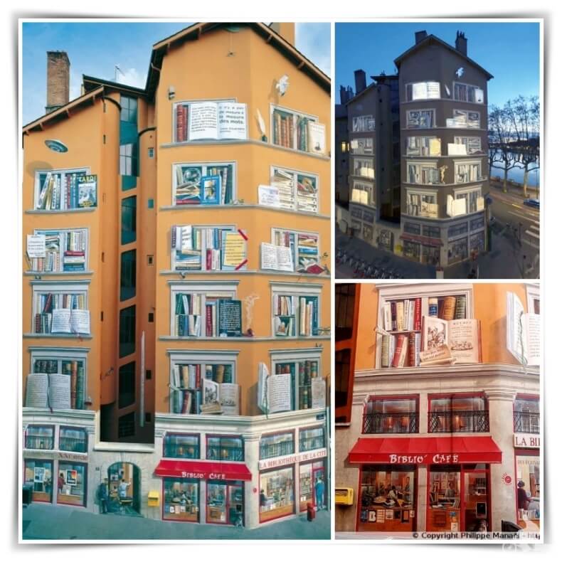 mural bibliotheque Lyon