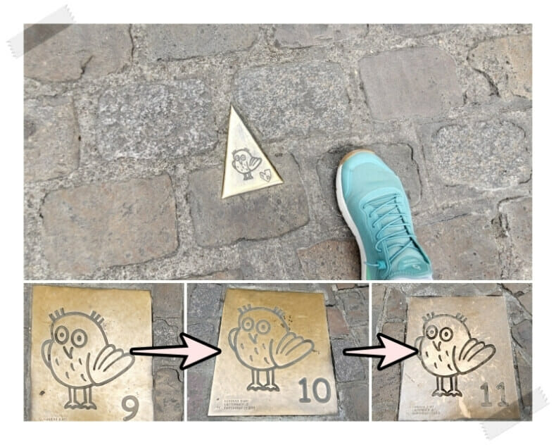 Paradas de la Ruta dela lechuza de Dijon